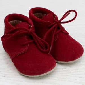 pololo-kinder-schnuerschuh-porto-rot-frontal